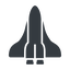 Up, normal, solid, space, nasa, shuttle, spacecraft, orbiter, satellite, space-shuttle, astronaut, discovery, atlantis, columbia, challenger, rocket, space-shuttle-solid icon
