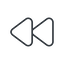 Thin, line, down, video, play, forward, backward, mp3, player, pause, forward-thin icon