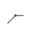 Thin, line, left, horizontal, mirror, clock, time, meeting, hour, minute, hours, minutes, clock-thin icon