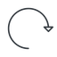 Thin, line, left, horizontal, mirror, arrow, reload, refresh, undo, redo, undo-thin, restore icon