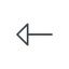 Thin, line, left, arrow, arrow-thin icon