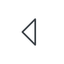 Thin, line, left, arrow, direction, caret, caret-thin icon