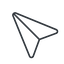 Thin, line, left, message, paper, messaging, plane, airplane, aeroplane, submit, send, paper-plane, paper-plane-thin-alt icon