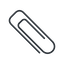Thin, line, right, paper, clip, attachment, paper-clip, paper-clip-alt, paper-clip-alt-thin icon