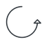 Thin, line, right, arrow, reload, refresh, undo, redo, undo-thin, restore icon