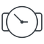 Thin, right, time, hour, minute, hours, minutes, watch, watch-thin icon
