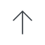 Thin, line, up, arrow, direction, arrow-simple-thin icon