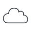 Thin, line, cloud, sky, weather, clouds, cloudy, cloud-thin icon