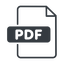 Thin, line, file, pdf, file-pdf, file-pdf-thin, document icon