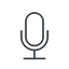 Thin, line, volume, mute, music, sound, radio, microphone, micro, sing, song, mic, record, microphone-thin icon