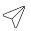 Thin, line, up, message, paper, messaging, plane, airplane, aeroplane, submit, send, paper-plane, paper-plane-thin-alt icon