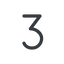 Thin, line, three, number, font, digit, three-thin, 3 icon