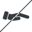 Thin, line, down, horizontal, mirror, prohibited, healthcare, help, care, gift, hand, giving, giving-hand, love, give, giving-hand-solid icon