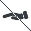 Thin, line, down, prohibited, healthcare, help, care, gift, hand, giving, giving-hand, love, give, giving-hand-solid icon