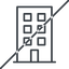 Thin, line, horizontal, mirror, prohibited, building, business, architecture, building-thin icon