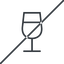 Thin, line, glass, horizontal, mirror, prohibited, party, wine, champagne, glass-wine, drink, water, glass-wine-thin icon