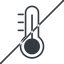 Thin, line, horizontal, mirror, prohibited, temperature, thermometer, heat, high, hot, thermometer-high, thermometer-high-thin icon