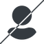 Thin, line, horizontal, mirror, user, man, woman, person, prohibited, user-circle-solid, auth, authentification icon
