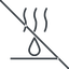 Thin, line, prohibited, hot, caution, liquid, hot-liquid, caution-hot-liquid, caution-hot-liquid-thin icon
