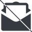 Thin, line, envelope, mail, message, email, letter, prohibited, contact, sheet, open, read, open-envelope, open-envelope-sheet, envelope-sheet, envelope-sheet-solid icon
