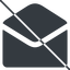 Thin, line, envelope, mail, message, email, prohibited, contact, open, read, open-envelope, open-envelope-alt, open-envelope-alt-solid icon