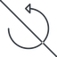 Thin, line, up, arrow, prohibited, reload, refresh, undo, redo, undo-thin, restore icon