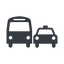 Thin, solid, horizontal, mirror, car, vehicle, transport, bus, dot, ground, transportation, ground-transportation, dot-ground-transportation icon