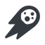 Line, down, wide, star, space, asteroid, meteoroid, impact, nasa, esa, jaxa, shooting, shooting-star, c-type, s-type, m-type, neo, asteroid-wide icon