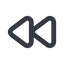 Line, down, wide, video, play, forward, backward, mp3, player, pause, forward-wide icon