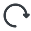 Line, left, wide, horizontal, mirror, arrow, reload, refresh, undo, redo, restore, undo-wide icon