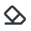 Line, wide, horizontal, mirror, remove, eraser, erase, rubber, eraser-alt, eraser-alt-wide icon
