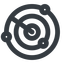 Line, up, wide, horizontal, mirror, gps, place, radar, localisation, radar-alt, radar-alt-wide, sonar icon