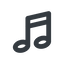 Line, wide, mute, unmute, music, note, musical, notes, music-wide icon