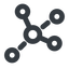 Line, wide, network, chart, association, affiliate, network-wide, associate icon