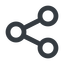 Line, up, wide, social, network, link, share, sharing, share-wide icon