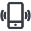 Line, up, wide, solid, iphone, phone, mobile, android, gsm, smartphone, cell, bell, ring, ringing, ringtone, smartphone-ringing, smartphone-ringing-wide icon