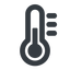 Line, wide, temperature, thermometer, cold, heat, hot, thermometer-wide icon