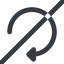 Line, down, wide, horizontal, mirror, arrow, prohibited, reload, refresh, undo, redo, restore, undo-wide icon