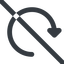 Line, left, wide, horizontal, mirror, arrow, prohibited, reload, refresh, undo, redo, restore, undo-wide icon