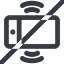 Line, right, wide, solid, prohibited, iphone, phone, mobile, android, gsm, smartphone, cell, bell, ring, ringing, ringtone, smartphone-ringing, smartphone-ringing-wide icon