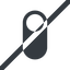 Line, right, wide, solid, setting, prohibited, apple, on, off, ios, switch, button, radio, switch-solid icon