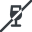 Line, wide, glass, horizontal, mirror, prohibited, party, wine, champagne, glass-wine, drink, water, glass-wine-solid icon