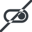 Line, up, wide, horizontal, mirror, setting, prohibited, apple, on, off, ios, switch, button, radio, switch-wide icon