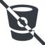 Line, up, wide, code, social, network, prohibited, share, git, repository, bitbucket, bucket, bitbucket-alt icon