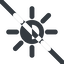 Line, up, wide, star, prohibited, light, brightness, luminosity, intensity, brilliance, lighter, darker, dark, mode, Illumination, sun, shine, flash, ray, brightness-half, brightness-wide, brightness-wide-half icon