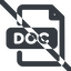 Line, wide, prohibited, file, text, microsoft, word, document, page, doc, writing, editing, rtf, paragraph, formatting, docx, file-doc-wide icon