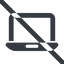 Line, wide, prohibited, computer, laptop, laptop-solid icon