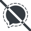 Line, wide, logo, brand, message, prohibited, messenger, chat, signal, comment, speech, dialogue, bubble, messaging, app, signal-msg icon