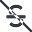 Line, wide, prohibited, text, type, editor, font, typography, font-style, strikethrough, strike, strikethrough-solid icon