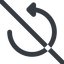 Line, up, wide, arrow, prohibited, reload, refresh, undo, redo, restore, undo-wide icon